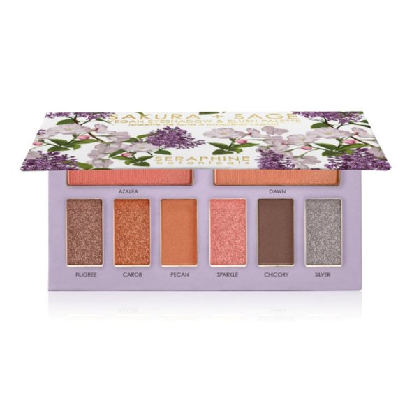 NEW: Seraphine Botanicals: Sakura + Sage - Vegan Eyeshadow & Blush Palette - Picture 2 of 4